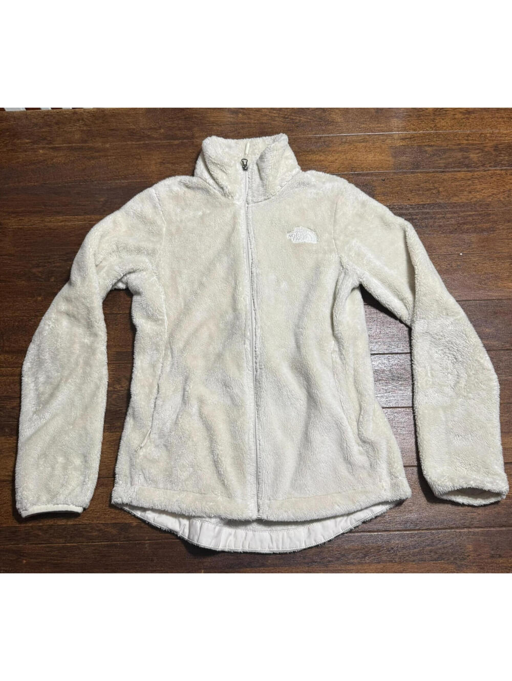 The North Face Osito Lux Plush Women's Size XS White Full Zip Jacket